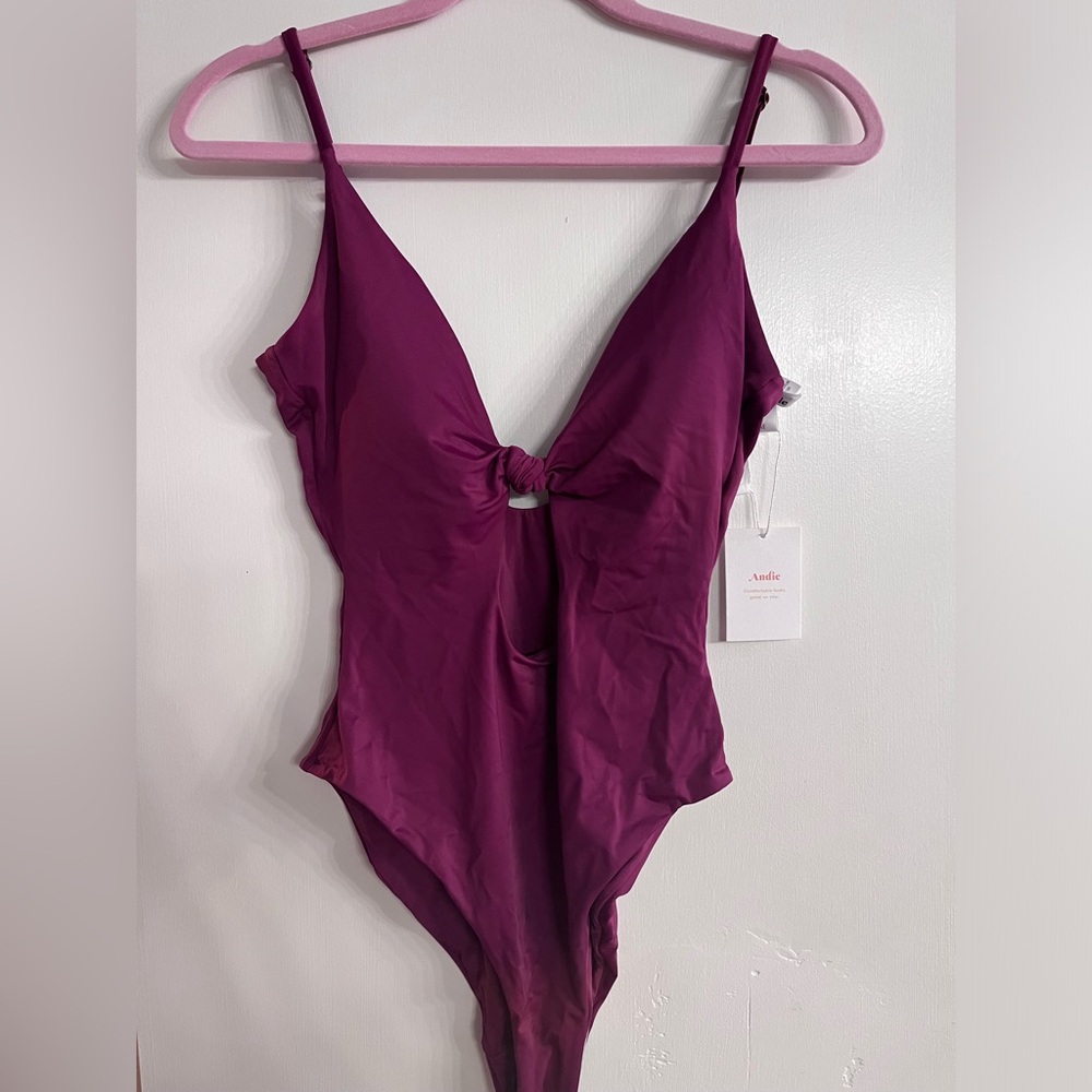 Andie Swim - NWT The Santorini 1 Piece - Plum - Medium